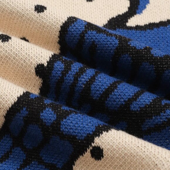 Polka Dot Knit Bird Sweater - Picture 3 of 7